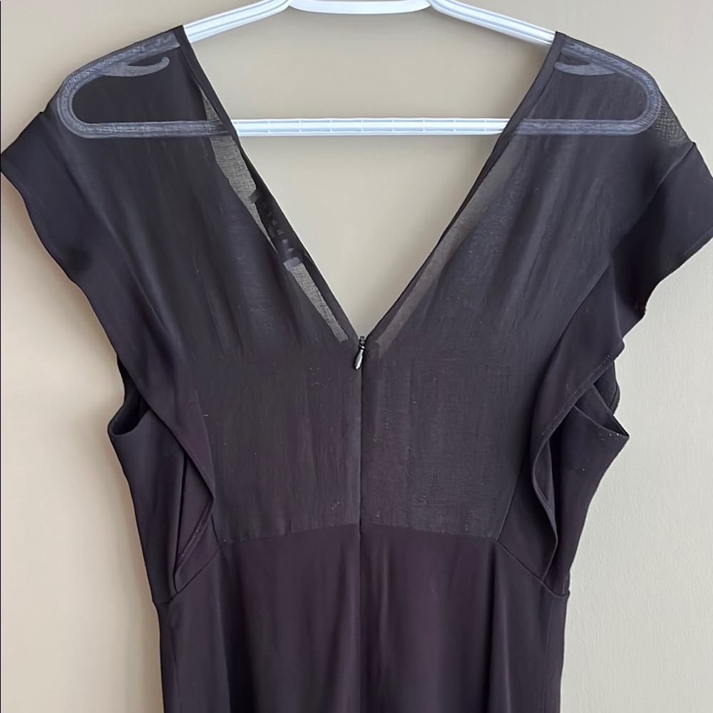 SANDRO PARIS Black V-Neck Sheath Mini Dress size 1 - Picture 6 of 16